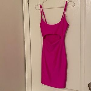 Hot pink short dress